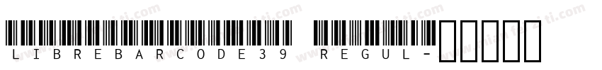 LibreBarcode39 Regul字体转换